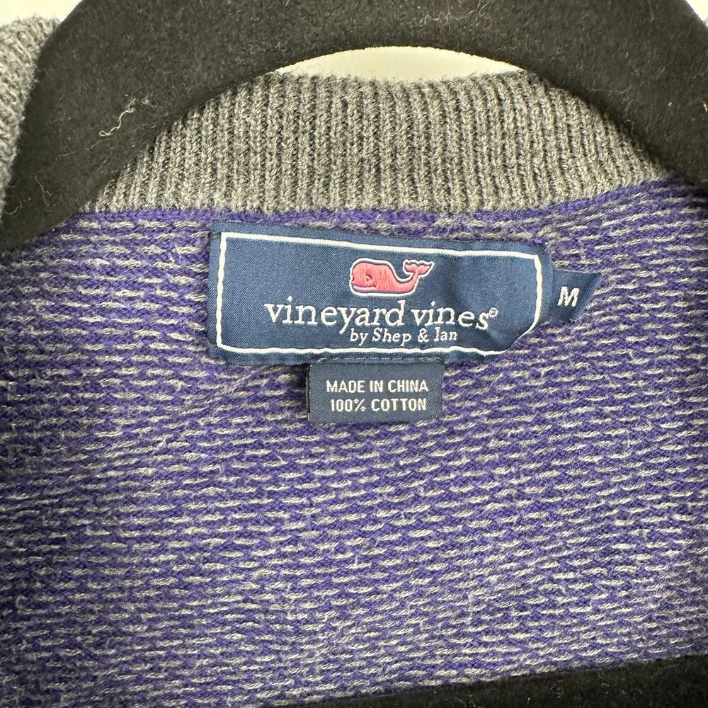Vineyard Vines Knit Pullover Quarter Zip Long Sleeve Nautical Preppy Sweater Med - Picture 5 of 5